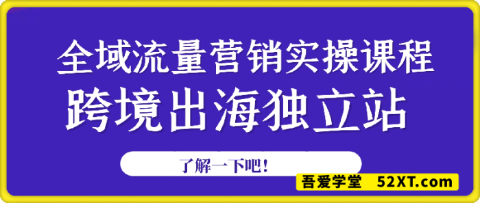 厚玉-25年全新版跨境出海独立站及全域流量营销实操课程-一鸣资源网