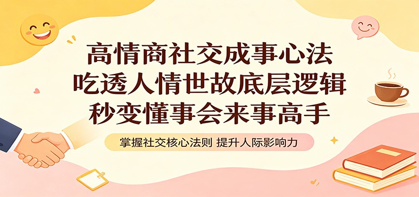 高情商社交成事心法：吃透人情世故底层逻辑，秒变懂事会来事高手-一鸣资源网
