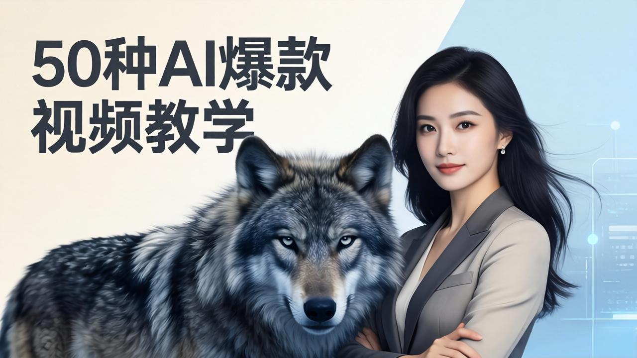 50种AI爆款视频教学：影视级古诗词+治愈萌宠+山海经蛟龙，高阶宝典商业落地-一鸣资源网