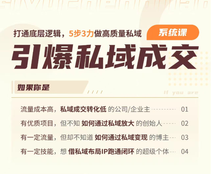 图片[2]-引爆私域成交力-系统课-一鸣资源网