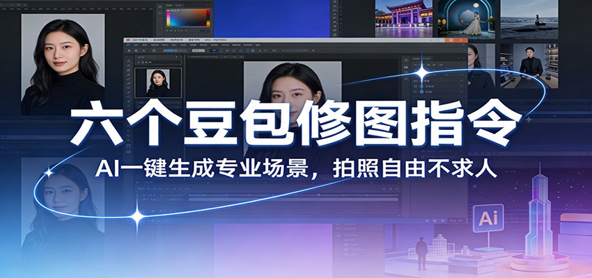 六个豆包修图指令：AI 一键生成专业场景，拍照自由不求人-一鸣资源网