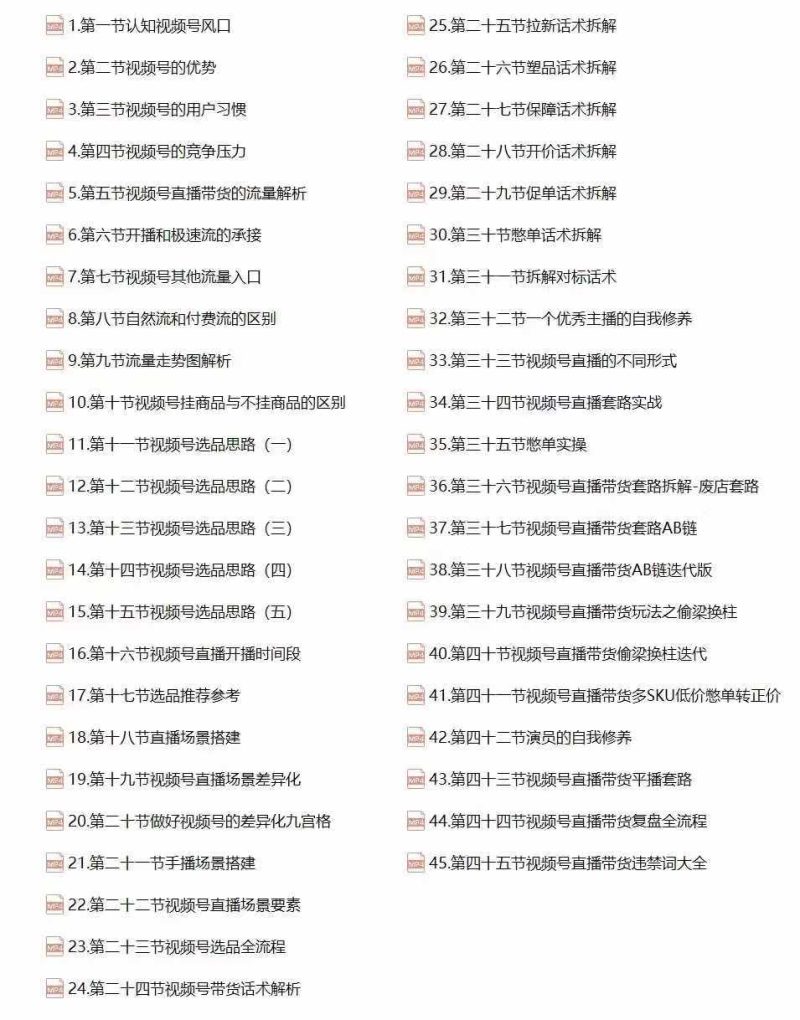 视频号直播带货教程:选品思路与话术拆解/掌握多种带货套路/提升直播效果 视频号直播带货教程:选品思路与话术拆解/掌握多种带货套路/提升直播效果