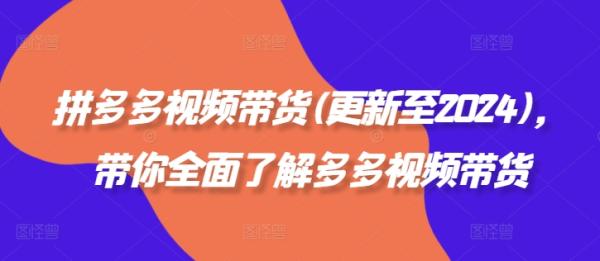 拼多多视频带货(更新至2024),带你全面了解多多视频带货 拼多多视频带货(更新至2024),带你全面了解多多视频带货