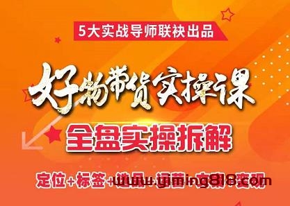 图片[1]-抖音好物带货实操课，全盘拆解抖音好物带货号全套流程打法-挖财365