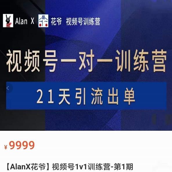 AlanX花爷·视频号引流出单训练营,视频号引流出单必杀技 AlanX花爷·视频号引流出单训练营,视频号引流出单必杀技