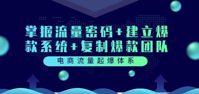电商流量起爆体系:掌握流量密码+建立爆款系统+复制爆款团队(价值599) 电商流量起爆体系:掌握流量密码+建立爆款系统+复制爆款团队(价值599)