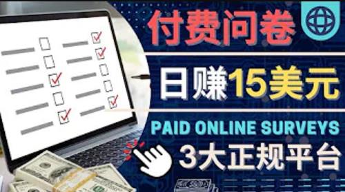图片[1]-付费调查，利用自己的空闲时间完成问卷，适合新手的平台，日赚15美元-一鸣资源网