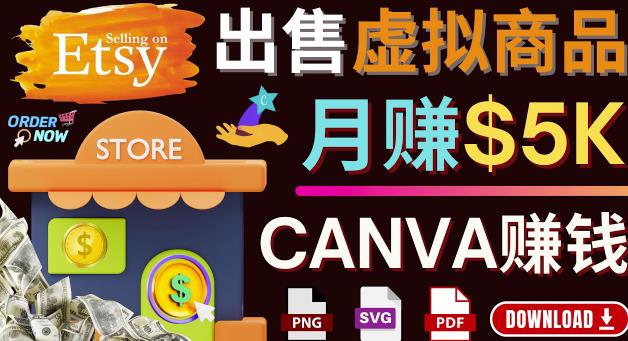 图片[1]-通过Etsy出售Canva模板，操作简单，收益高，月赚5000美元-一鸣资源网