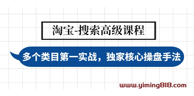 淘宝-搜索高级课程:多个类目第一实战,独家核心操盘手法 淘宝-搜索高级课程:多个类目第一实战,独家核心操盘手法
