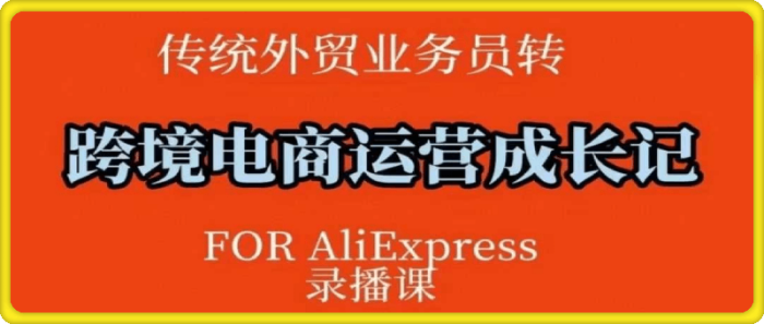 如何成为跨境电商速卖通运营？：传统外贸业务员转跨境电商运营成长记-一鸣资源网