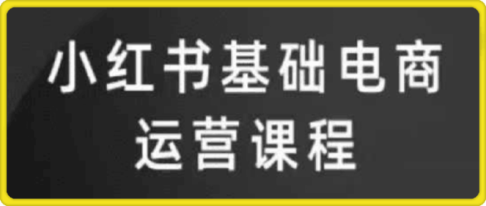 小红书高级电商课程-心心-一鸣资源网