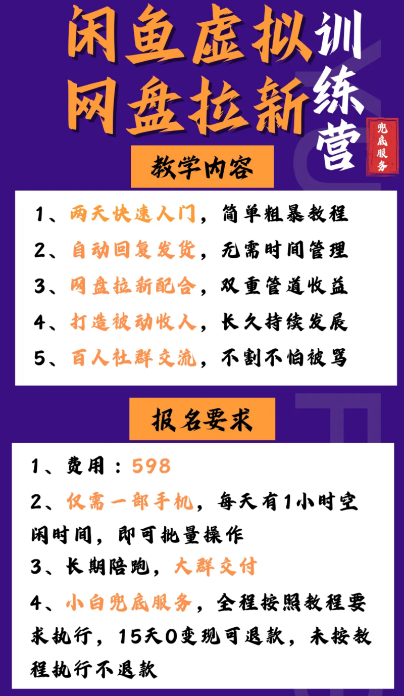 闲鱼虚拟网盘拉新训练营