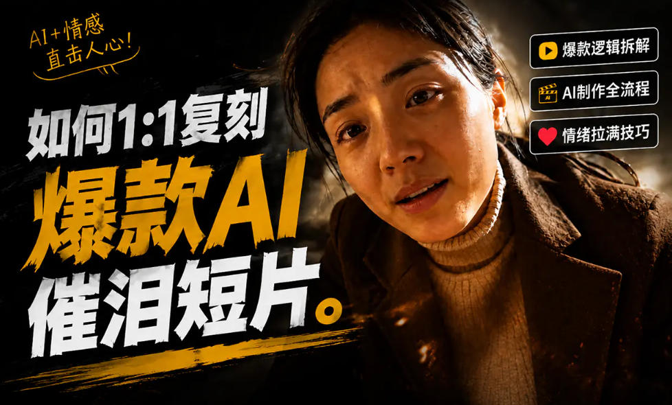 豆包+Gemini生成真人AI短剧-拆解复刻百万爆款第一人称短片，一站式讲透爆款复刻全流程-一鸣资源网
