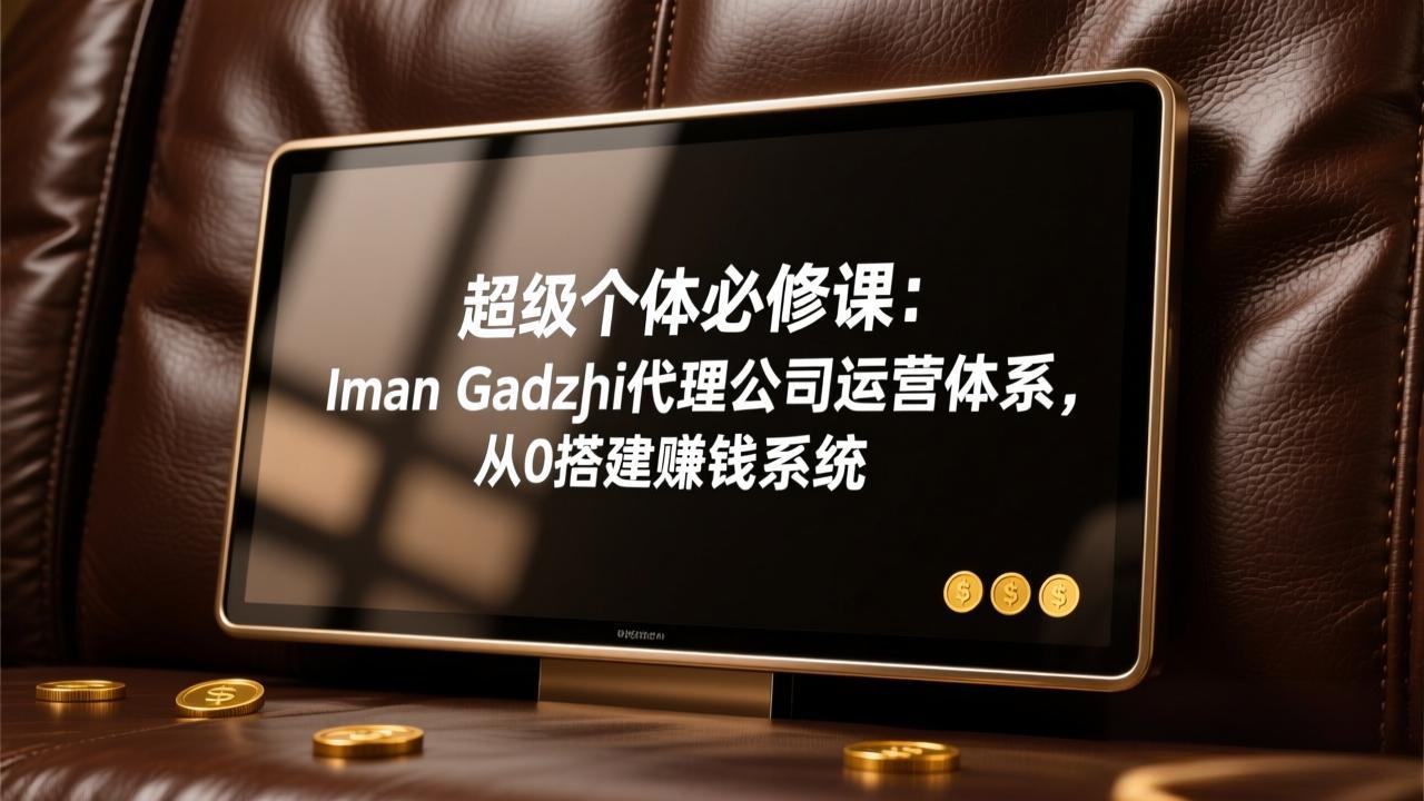 超级个体必修课：Iman Gadzhi代理公司运营体系，从0搭建赚钱系统-一鸣资源网
