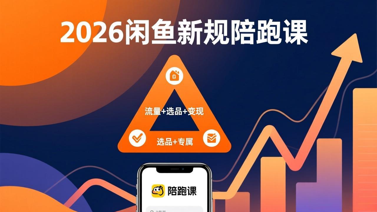 2026闲鱼高阶陪跑课全新上线，带你吃透新规玩转选品流量，从零搭建稳定变现盈利体系-一鸣资源网