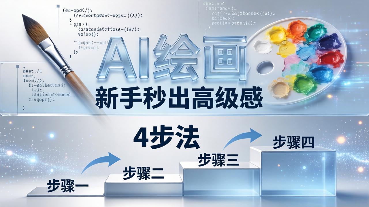 AI绘画入门别再硬磕了！即梦4步法：万能提示词公式+BRTR框架，新手秒出高级感-一鸣资源网