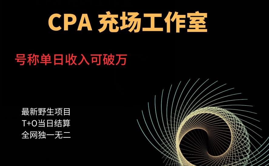 cpa充场工作室,号称单日收入10000+(揭秘)