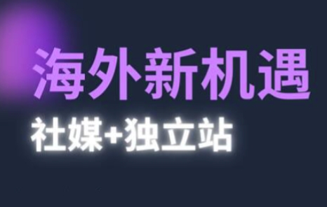 图片[1]-2025出海新机遇(社媒+独立站)，海外新机遇，实现独立站的高效运营与出海-一鸣资源网