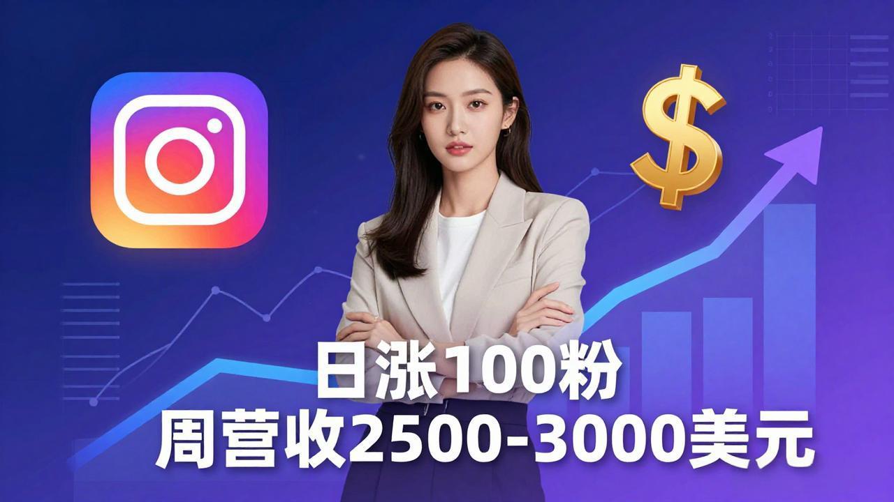 想做数字产品？Sheri亲授：日涨100粉、每周2500至3000美元的营收，Instagram躺着赚-一鸣资源网