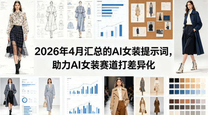 2026年4月汇总的AI女装提示词，助力AI女装赛道打差异化-一鸣资源网