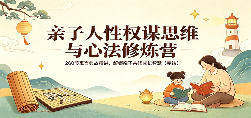 亲子人性权谋思维与心法修炼营：260节寓言典故精讲，解锁亲子共修成长智慧(完结)-一鸣资源网