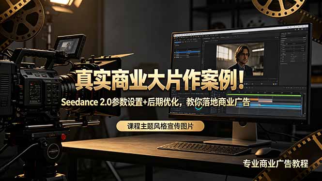 真实商业大片作案例！Seedance 2.0参数设置+后期优化，教你落地商业广告-一鸣资源网