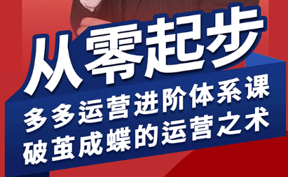 海神·拼多多运营进阶系统课(更新2026)-一鸣资源网