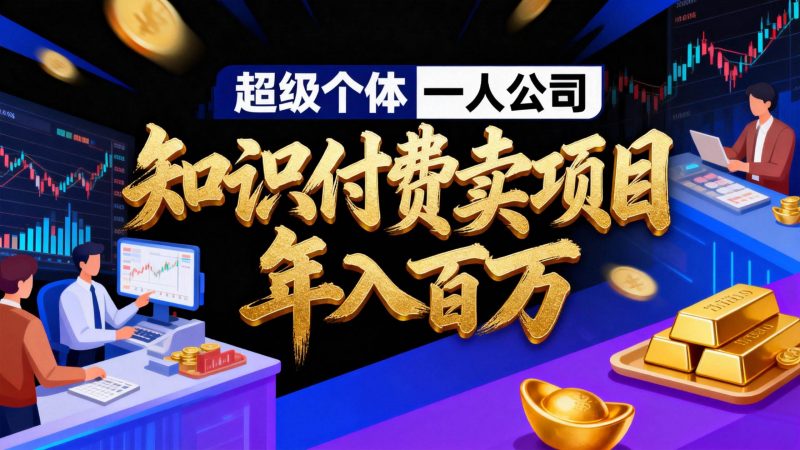 2026年“超级个体一人公司”私域卖项目年入百万，个人IP-精准引流-项目包装-转化成交-一鸣资源网