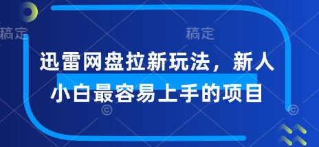 图片[1]-迅雷网盘拉新玩法，新人小白最容易上手的项目-一鸣资源网