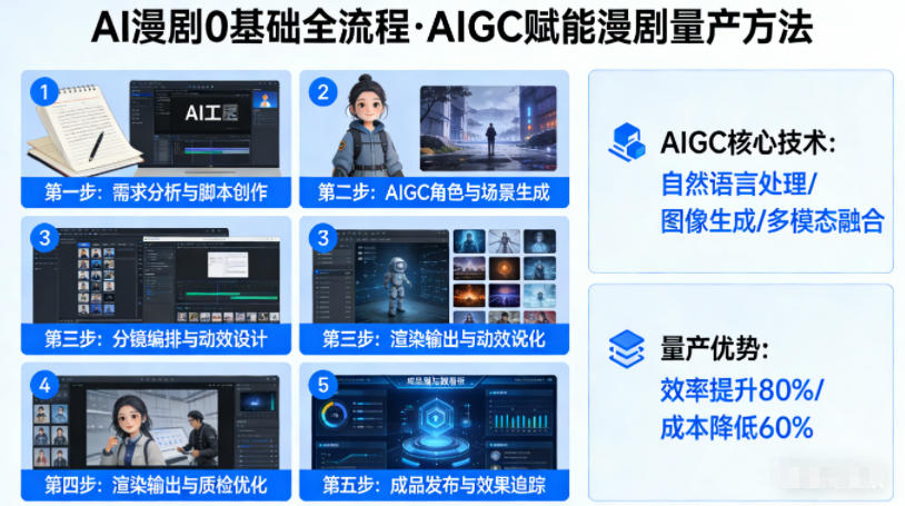 AI漫剧0基础全流程，快速掌握AIGC赋能的漫剧量产方法-一鸣资源网