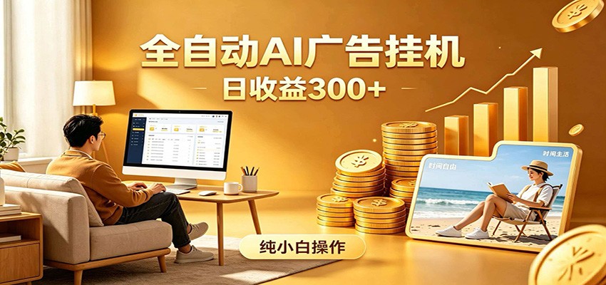 AI风口项目，全程解放双手，后台自动运行赚取收益，每天稳定收益300+-一鸣资源网