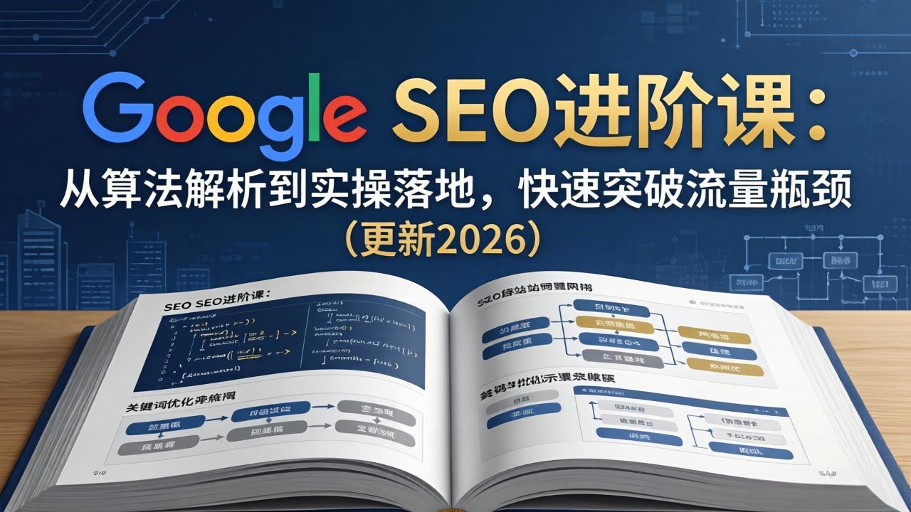 Google SEO进阶课：从算法解析到实操落地，快速突破流量瓶颈(更新2026-一鸣资源网