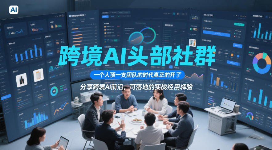 跨境AI头部社群，一个人顶一支团队的时代真正的开始了，分享跨境AI前沿，可落地的实战经验(更新5月23日)-一鸣资源网