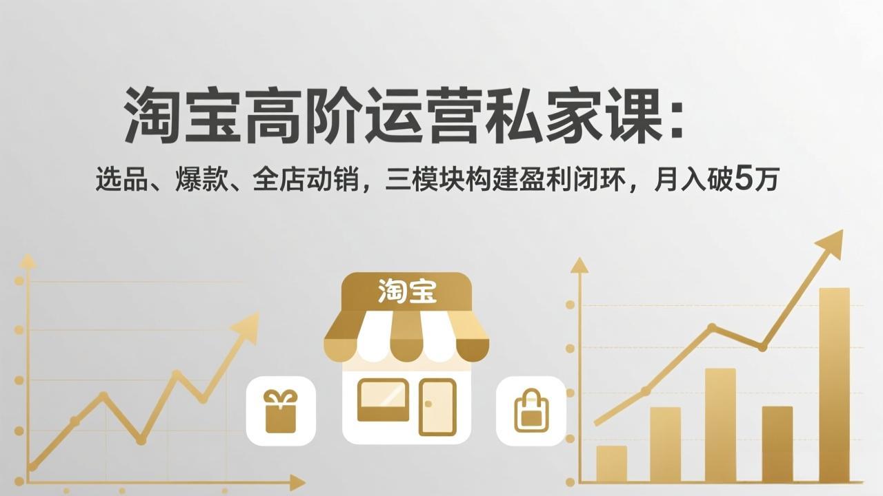 淘宝高阶运营私家课(更新26年4月18-一鸣资源网