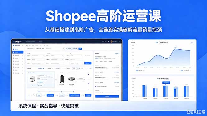 Shopee高阶运营课-2026年5月更新，从基础搭建到高阶广告，全链路实操破解流量销量瓶颈-一鸣资源网