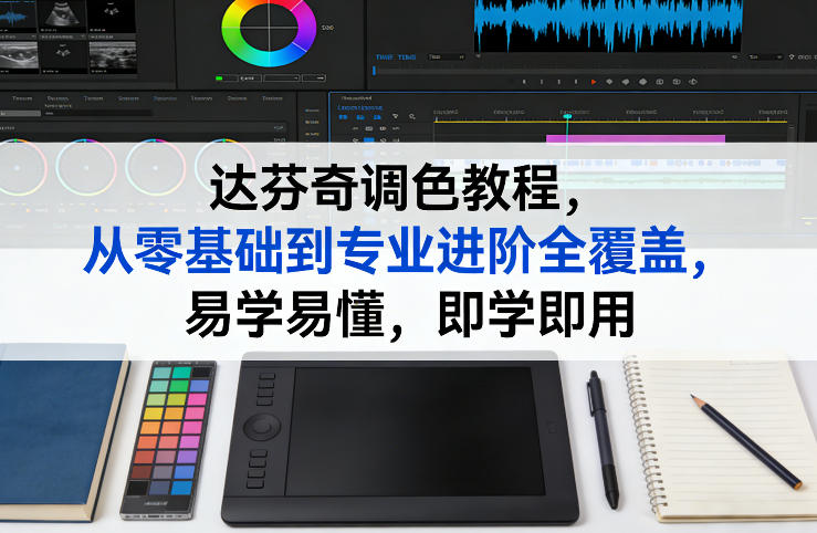 达芬奇调色教程，从零基础到专业进阶全覆盖，易学易懂，即学即用-一鸣资源网