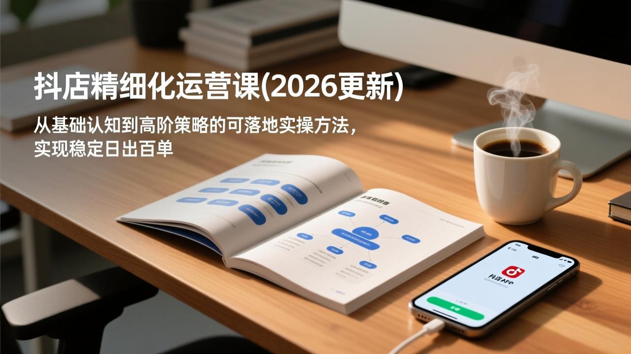 抖店精细化运营课(更新5月-一鸣资源网