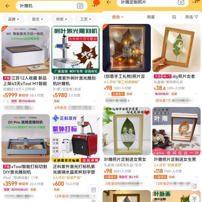 树叶雕刻相片冷门副业思路,做的好轻松月入过万,玩法无私分享给你!