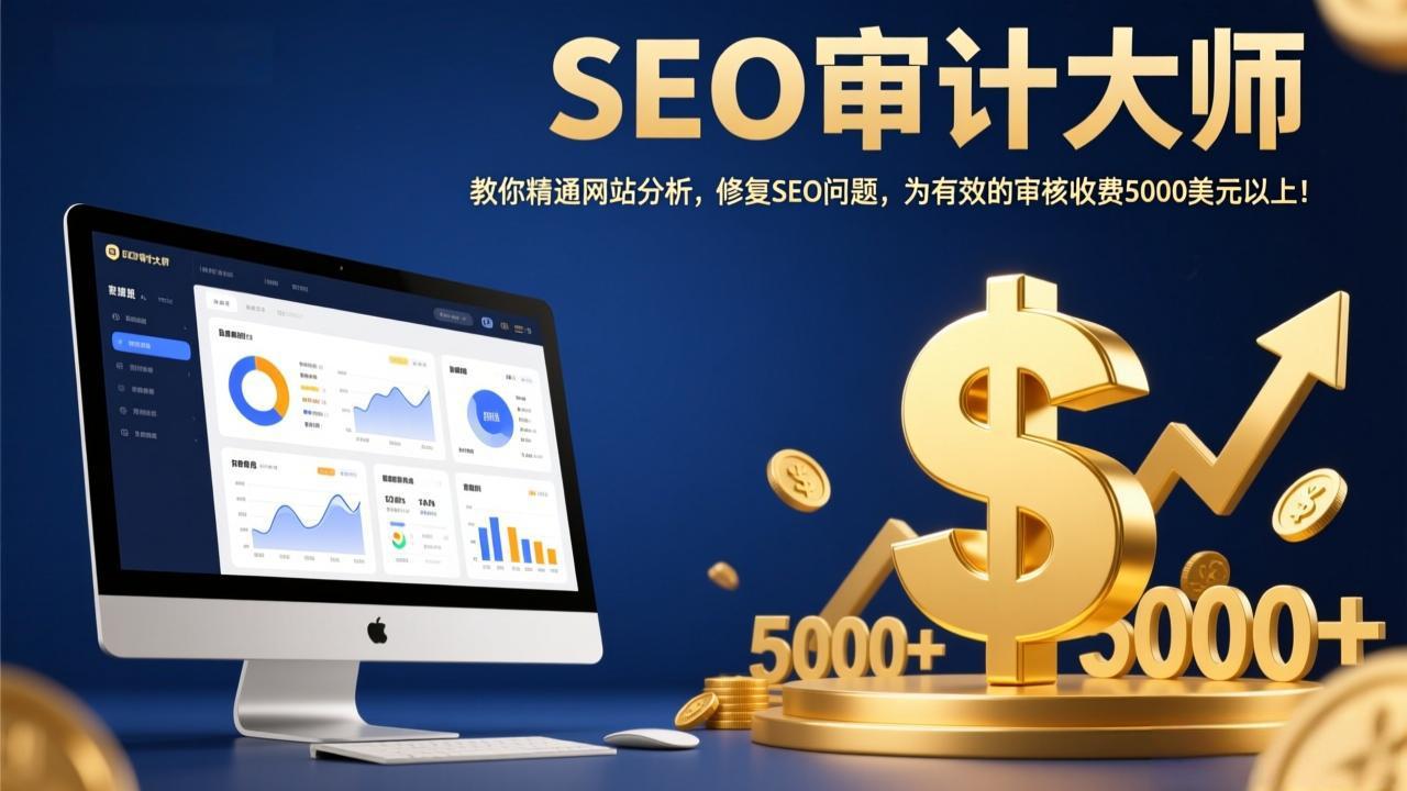 SEO审计大师：教你精通网站分析，修复SEO问题，为有效的审核收费5000美元以上！-一鸣资源网