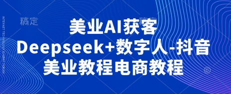 图片[1]-美业AI获客Deepseek+数字人-抖音美业教程电商教程-一鸣资源网