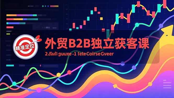 外贸B2B独立获客课，Facebook主页搭建、消息互动广告、精准定位，打造高询盘系统-一鸣资源网
