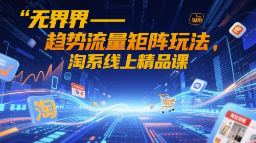图片[1]-无界-趋势流量矩阵玩法，淘系线上精品课-一鸣资源网