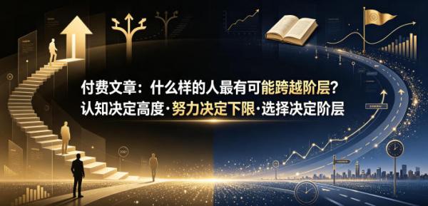 付费文章：什么样的人最有可能跨越阶层？认知决定高度·努力决定下限·选择决定阶层-一鸣资源网