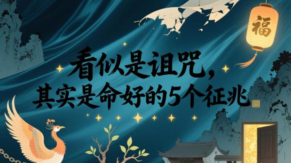 付费文章：看似是诅咒，其实是命好的5个征兆-一鸣资源网