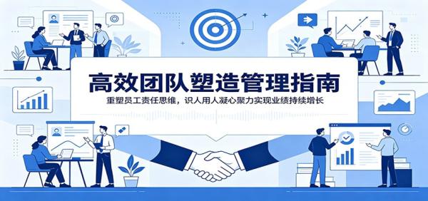 图片[1]-高效团队塑造管理指南：重塑员工责任思维，识人用人凝心聚力实现业绩持续增长-一鸣资源网