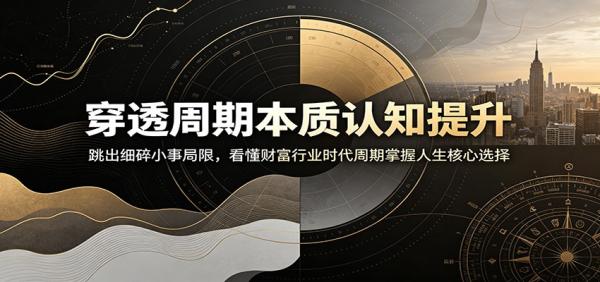 穿透周期本质认知提升：跳出细碎小事局限，看懂财富行业时代周期掌握人生核心选择-一鸣资源网