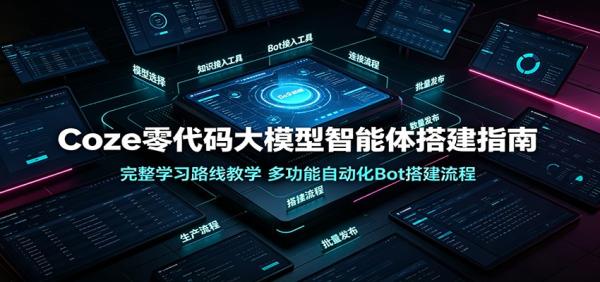 Coze零代码大模型智能体搭建指南：完整学习路线教学，多功能自动化Bot搭建流程-一鸣资源网
