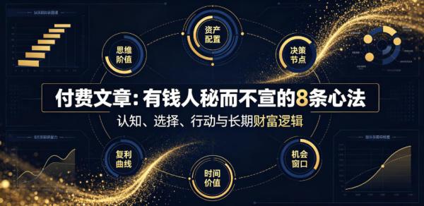 付费文章：有钱人秘而不宣的8条心法-一鸣资源网