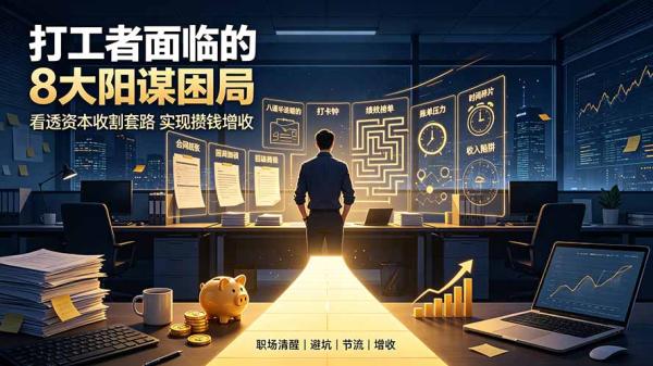 付费文章：打工者面临的8大阳谋困局，看透资本收割套路实现攒钱增收-一鸣资源网