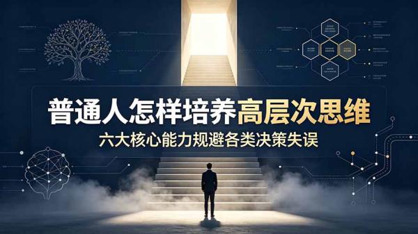 付费文章：普通人怎样培养高层次思维，六大核心能力规避各类决策失误-一鸣资源网